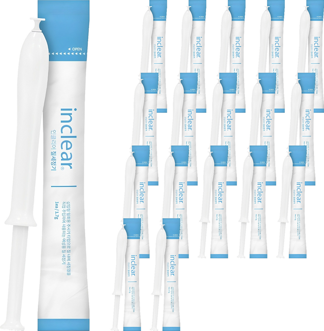 인클리어 의료기기 질세정기, 1.7g, 18개