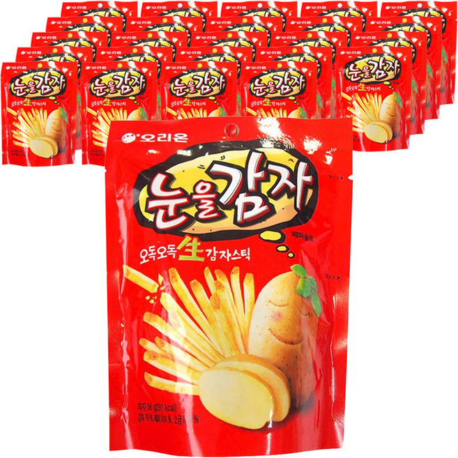 오리온 눈을감자 스낵, 56g, 25개