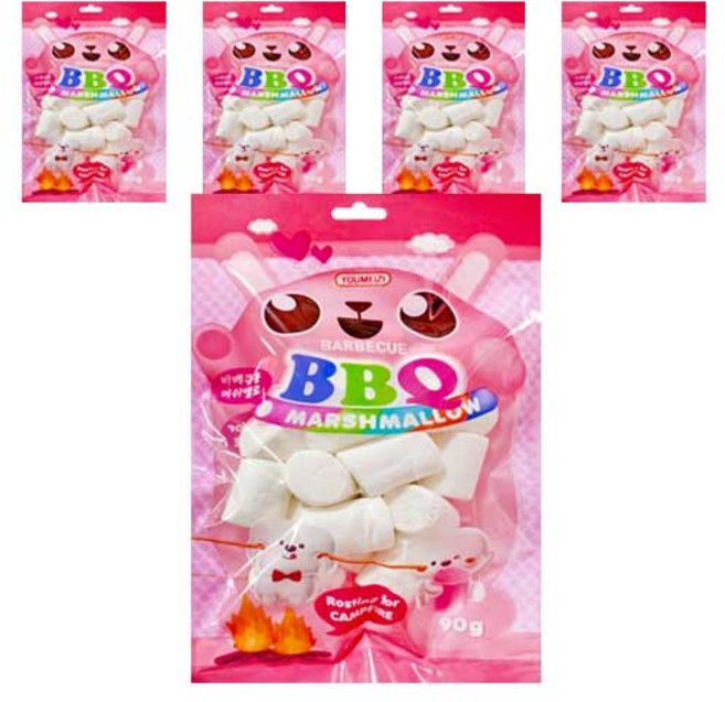 BBQ 바베큐용 머쉬멜로, 90g, 5개