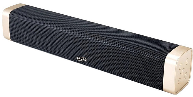 E-books 經典聲霸立體聲藍芽喇叭 D42, 黑金色