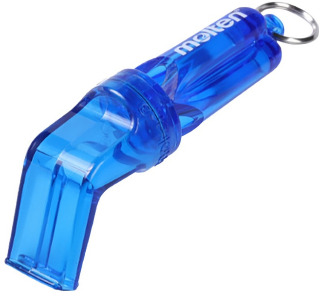 molten 60度三孔彎哨/排球哨 WVSKB F, 透明藍, 1個