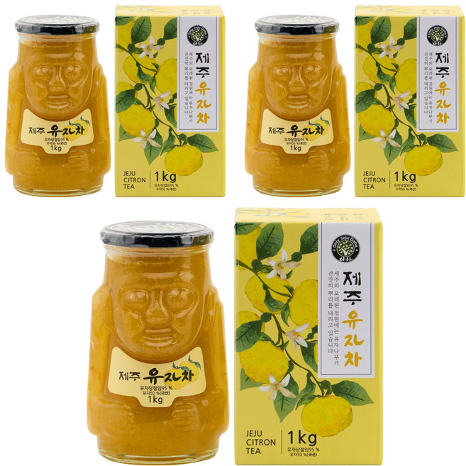 다하 제주 유자차, 1kg, 1개입, 3개