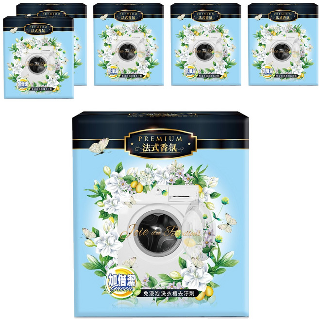 加倍潔 洗衣槽去汙劑 法式茉莉香氛 2包, 400g, 6盒