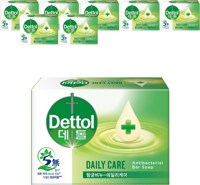데톨 향균비누 데일리케어, 100g, 8개입