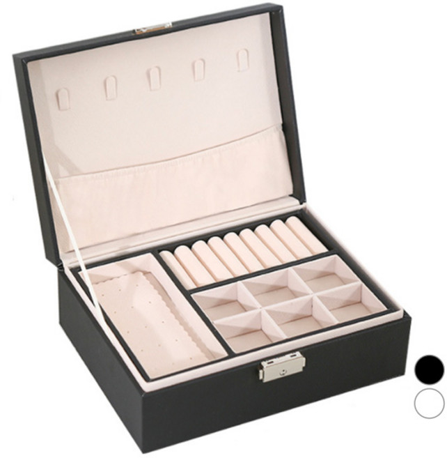 오브민 가죽 2단 악세서리 보관함