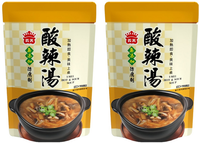 義美 常溫酸辣湯, 700g, 2包
