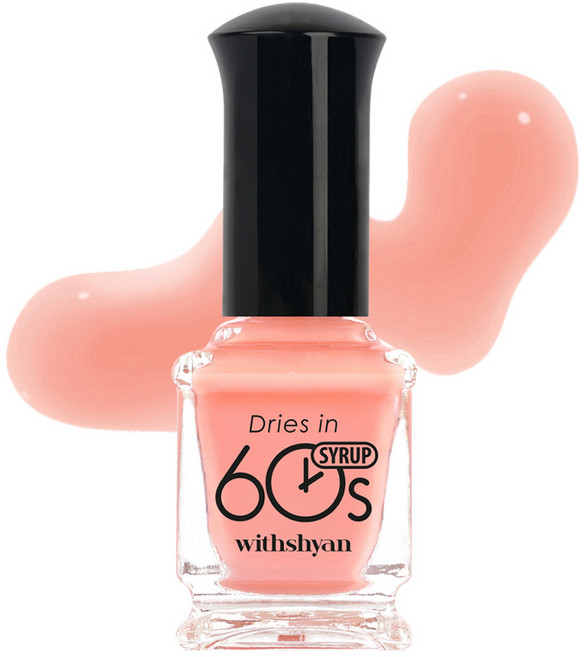 위드샨 60초 건조 매니큐어, M004피치시럽, 9ml, 1개