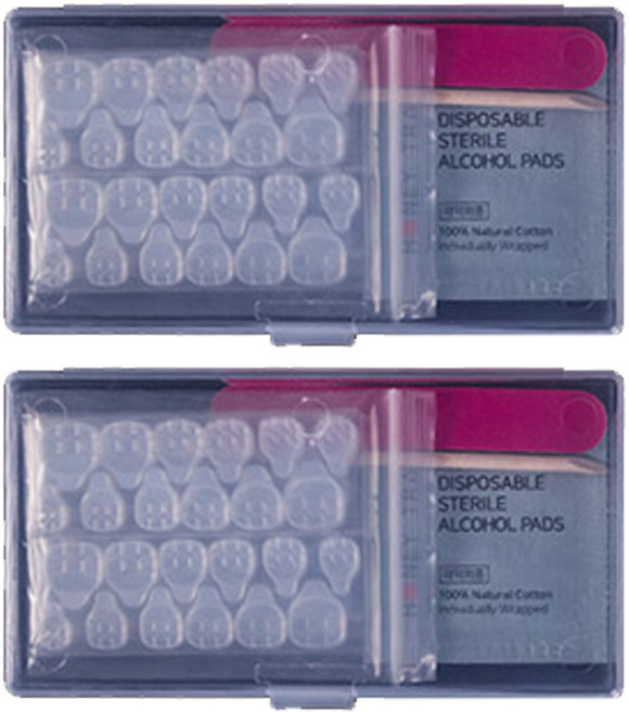 네일양면테이프 10장 세트, 2개, 투명