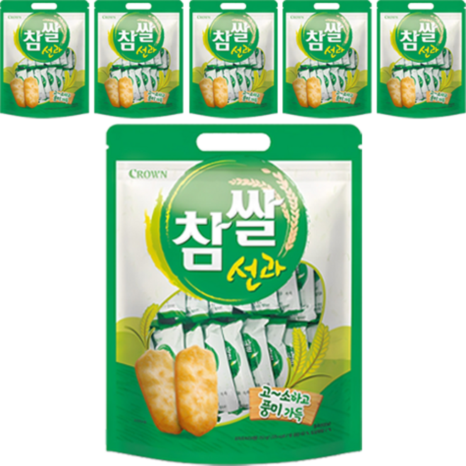 크라운 참쌀선과 대, 253g, 6개