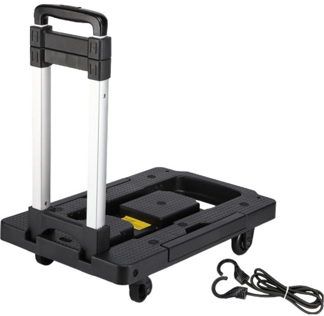 스위스윙거 접이식 고급운반카트, 블랙, 1개