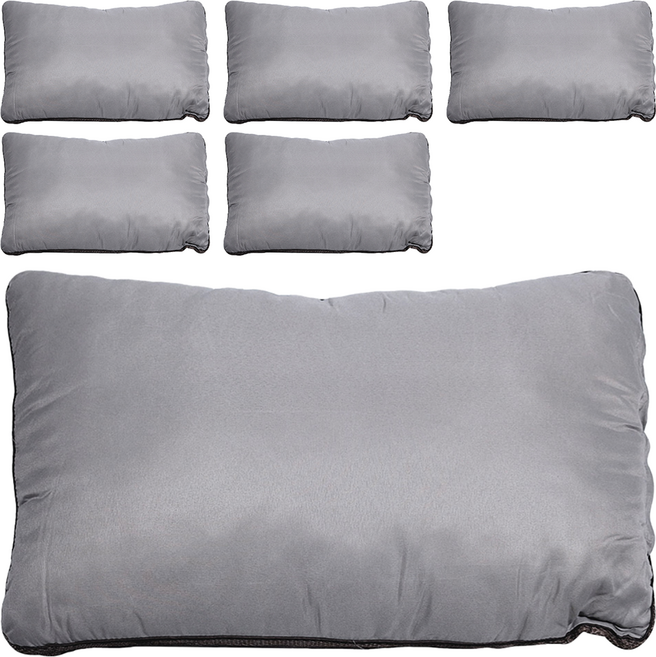 HAO SHUI MIAN DEEP SLEEPING 舒香好睡眠 大升級7星抗菌防蟎枕頭, 網邊灰色, 6個