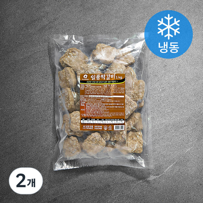 마니커에프앤지 일품떡갈비 (냉동), 1kg, 2개