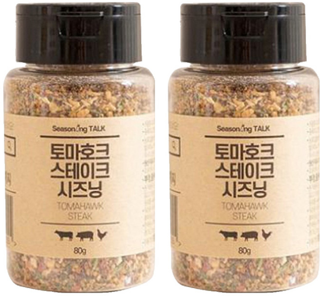 시즈닝톡 토마호크 스테이크 시즈닝, 80g, 2개