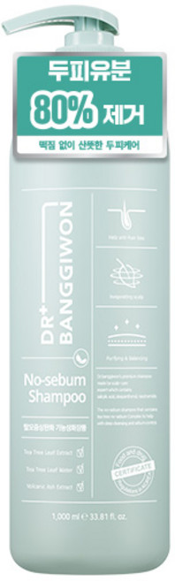DR BANGGIWON 緩解掉髮症狀 控油洗髮精, 1個, 1L