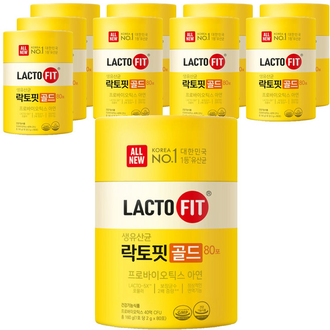 Chong Kun Dang 鍾根堂 LACTO-FIT Gold 80包, 160g, 10個