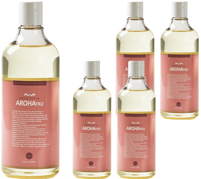 AROHATRiZ 身體精油 杜松莓果薄荷, 500ml, 5瓶