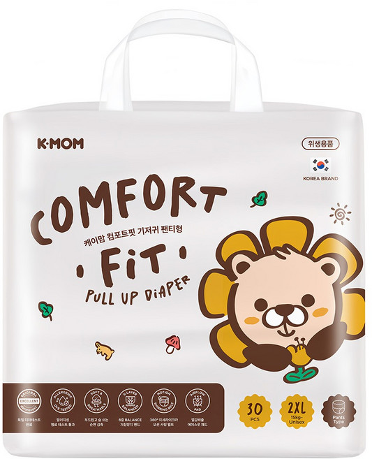 MOTHER-K COMFORT FIT 雲柔鎖水玩睡褲 褲型 15kg以上, 2XL, 30片