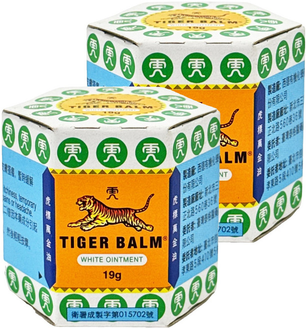 TIGER BALM 虎標 萬金油軟膏 白 19g, 2罐