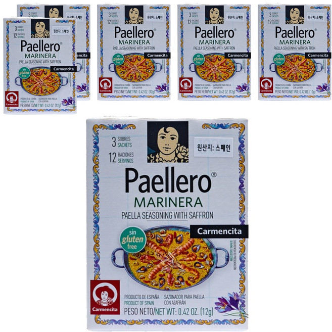 카르멘시타 씨푸드 빠에야 시즈닝, 12g, 6개