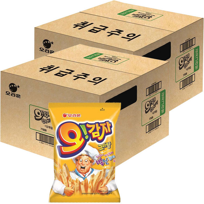 오리온 오감자 그라탕 스낵, 50g, 24개