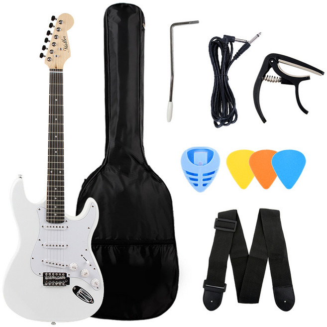 뮐러악기 입문용 일렉기타, MBE-100, 화이트, 1개