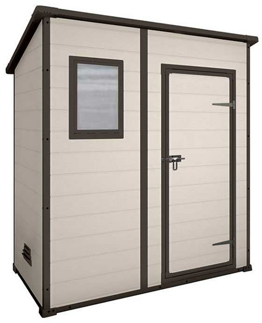 케터 조립식 야외창고 Manor 184 x 111 x 201 cm 방문설치, 베이지