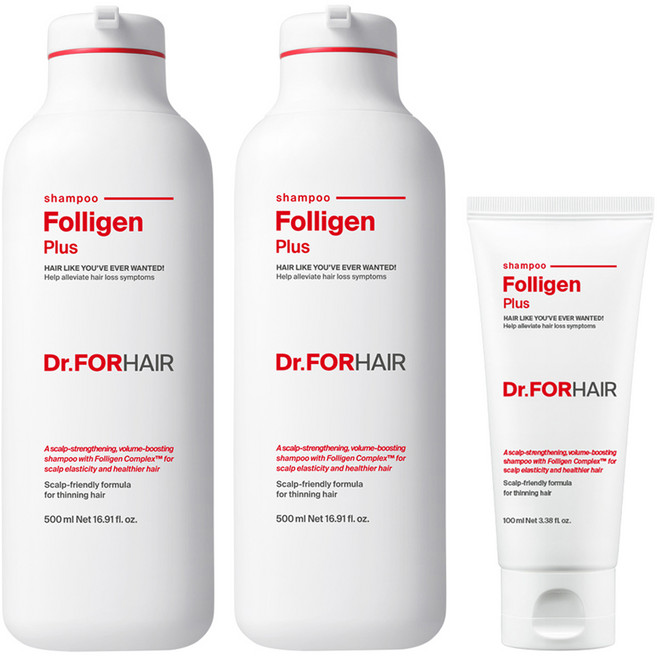 닥터포헤어 폴리젠 플러스 탈모 완화 샴푸 500ml+100ml, 1.1L, 1개