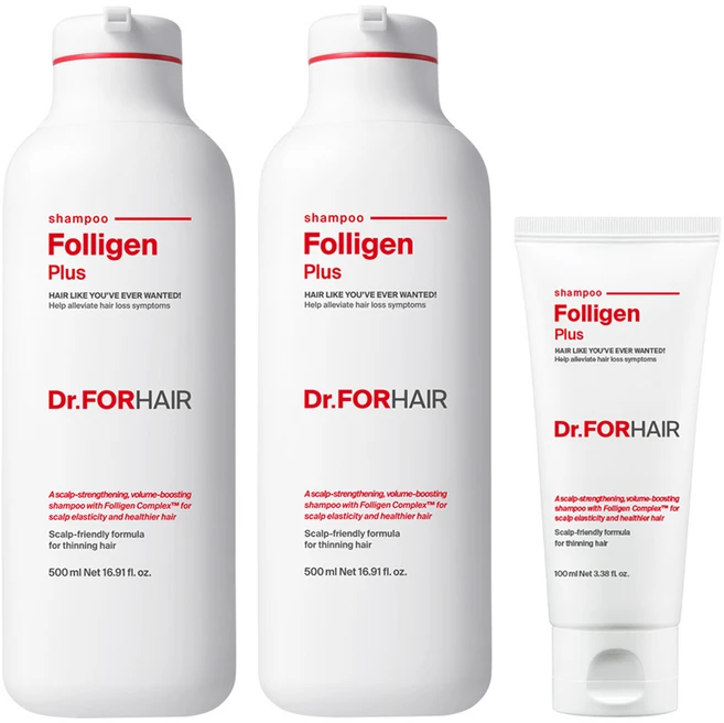 닥터포헤어 폴리젠 플러스 탈모 완화 샴푸 500ml+100ml, 1.1L, 1개 - 쿠팡