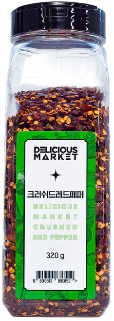 딜리셔스마켓 크러쉬드 레드페퍼 대형, 320g, 1개