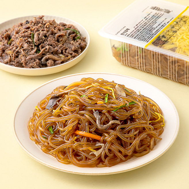 슈퍼키친 바로만든 한식잡채 400g + 서울식 소불고기 350g 세트, 750g, 1세트
