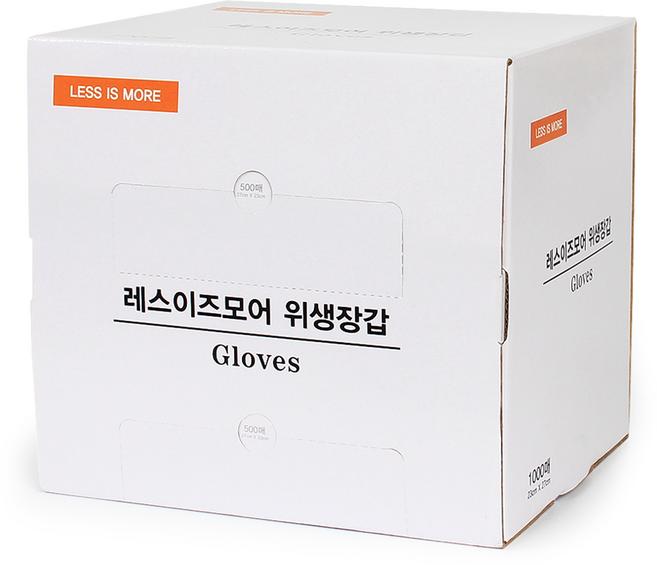 레스이즈모어 대용량 위생장갑, 1000개입, 1개
