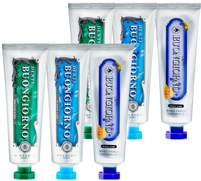 덴티본조르노 구취 + 잇몸 + 치석 케어 치약 세트, 100g, 3개입, 2세트