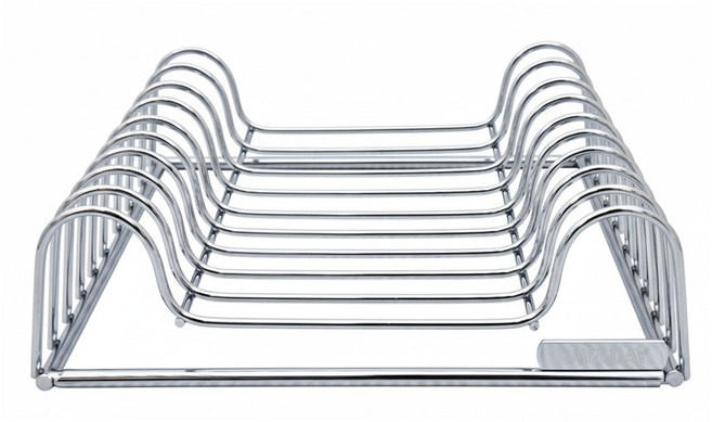 DAY&DAY 日日家居 盤子架 ST3060 #304 不鏽鋼 W205*D205*H60MM, 銀色, 1個