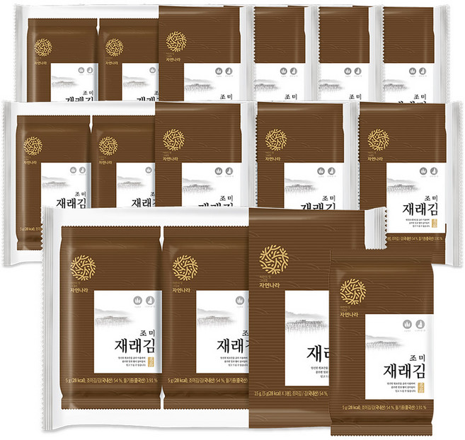 자연나라김 재래 도시락김 5g x 24p, 1세트