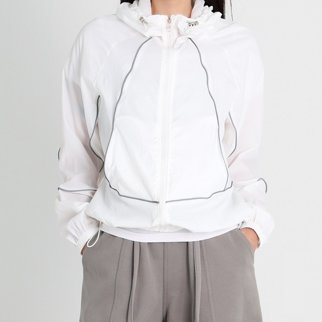 Dotif 女款線條抽繩防風外套 O26SS1-A2523