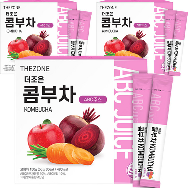 더존건강 더조은 콤부차 ABC주스, 5g, 30개입, 3개