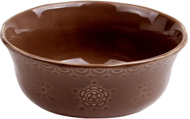 블룸엣홈 쉐비로즈 대접, 그레이, 1개