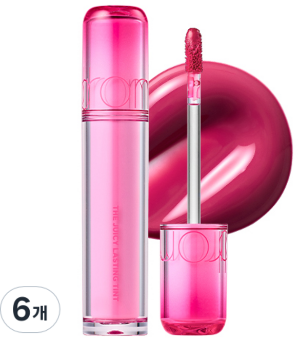 롬앤 더 쥬시 래스팅 틴트, 21 그레이프 밤, 6개