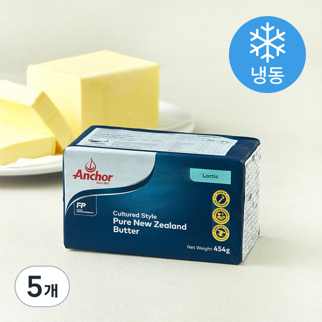앵커 LACTIC 버터 (냉동), 454g, 5개
