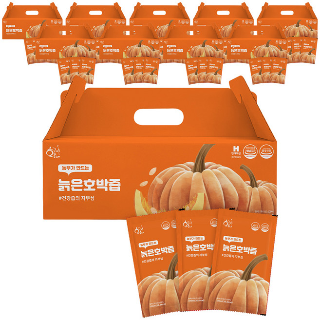 황금이네 늙은 호박즙, 100ml, 300개