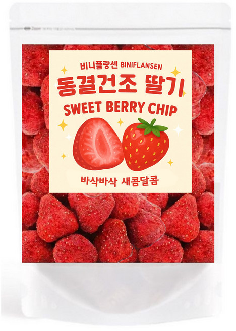 비니플랑센 동결건조 딸기 스윗베리칩, 50g, 1개