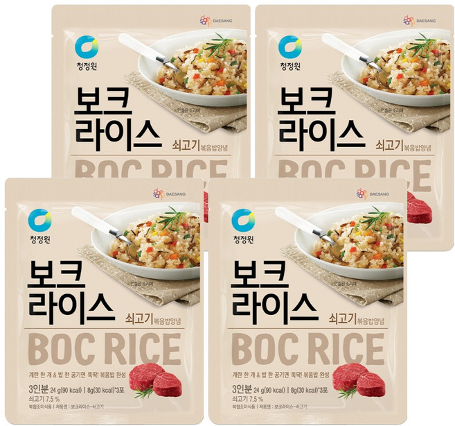 청정원 보크라이스 쇠고기, 24g, 4개