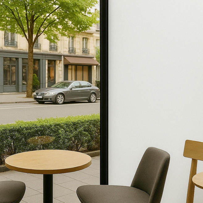 데코리아 셀프인테리어 사생활보호 무점착 창문 시트지, 화이트 암막