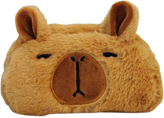 아트조이 표정 부자 카피바라 필통 다용도 파우치, 멍, 1개