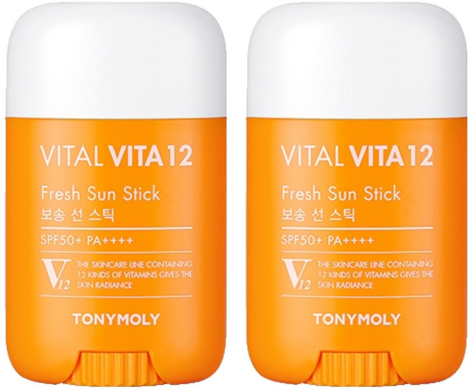토니모리 바이탈 비타12 보송 선스틱 SPF50+ PA++++, 22g, 2개