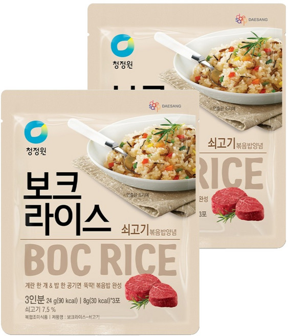 청정원 보크라이스 쇠고기, 24g, 2개