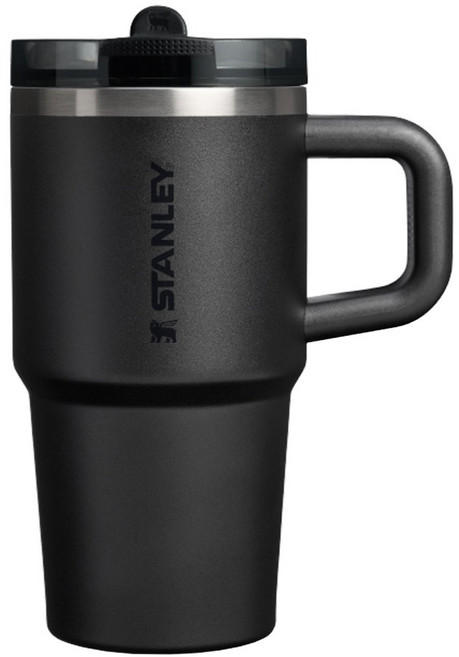 STANLEY 台灣公司貨 防漏吸管隨手杯 2.0, 消光黑, 1個, 590ml