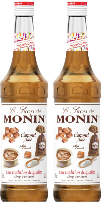 MONIN 莫寧 海鹽焦糖風味糖漿, 700ml, 2瓶