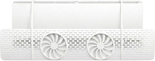 멀티팬 벽걸이 에어컨 바람막이 화이트, 1개