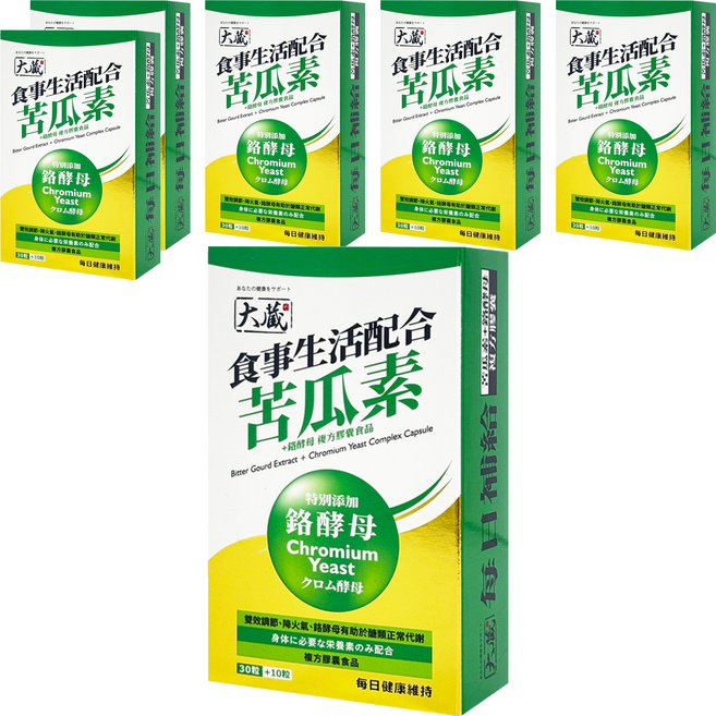 OKURA 大藏 苦瓜素 + 鉻酵母 複方膠囊食品, 40顆, 6盒